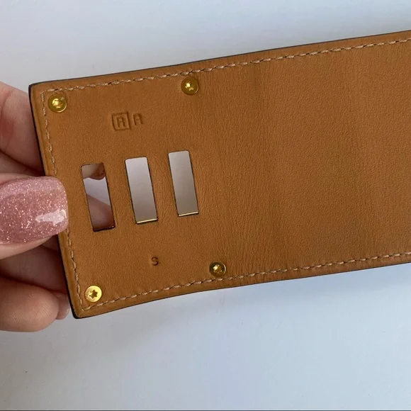 HERMÈS Kelly Dog Extreme cuff black alligator gold - Picture 3 of 9